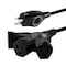 Jasco Extension Cord, 16 AWG, Indoor/Outdoor, 16/3, 3 Outlets, Black, PVC, 15 ft SPC3153ZB/37-T1 - alternate 1